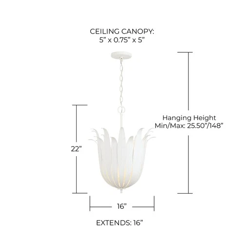 Capital Lighting 349542 Eden 4 Light 16"W Pendant - Picture 2 of 12