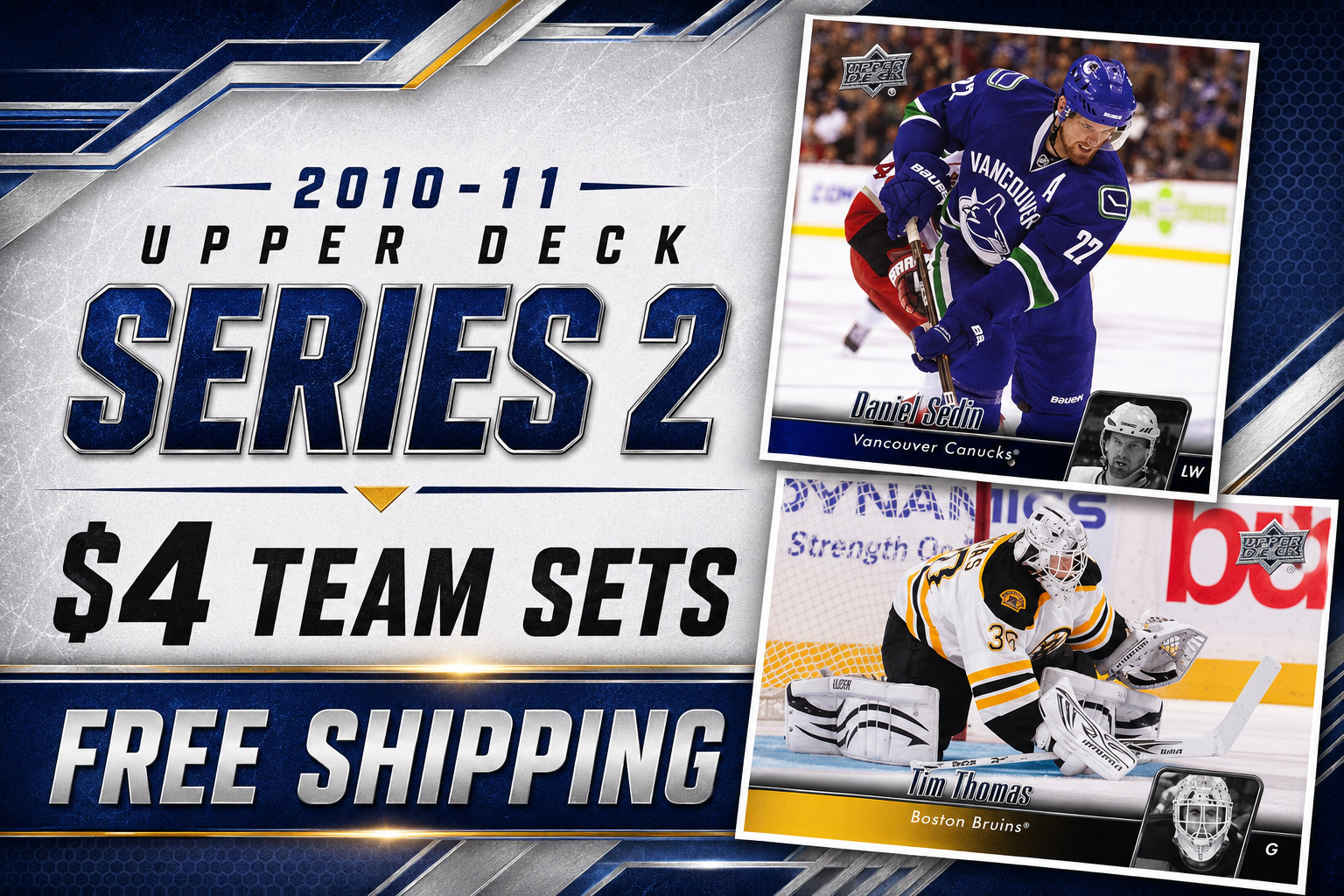 $4 - 2010-11 Upper Deck Hockey Series 2 - Base Team Sets - FREE SHIPPING