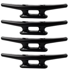 Laorde Nylon Boat Cleats Black, 4"/5"/6"/8", Marine Grade Dock Cleats for Rop...