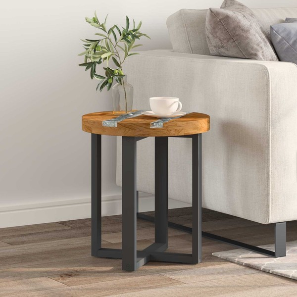 Couchtisch Braun 40 X 40 X 45 Cm Massivholz Teak Couchtisch Wohnzimmertisch Mode-image