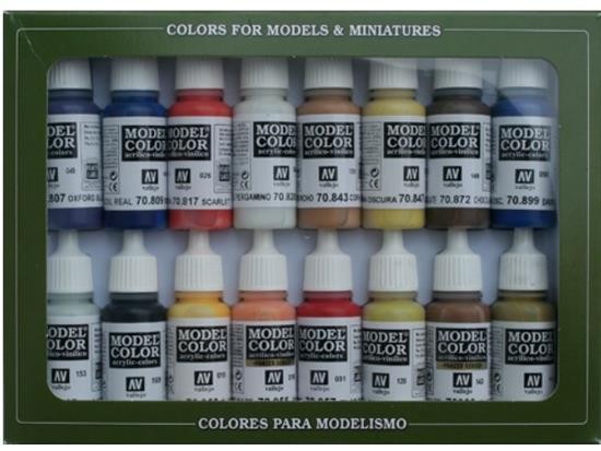 Vallejo VA70147 17ml x 16 - Model Color Set - American Colonial