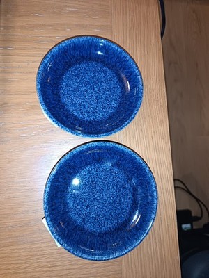 Denby Studio blau Kobalt kleine verschachtelte Schüsseln x 2 brandneu Steinzeug Kitchenalia