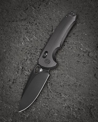 Bestech Knives Noctar Folding Knife 3.75'' 14C28N Steel Blade Black G10 Handle