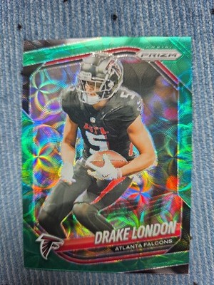 2025 Panini Prizm Green Scope #198 Drake London Atlanta Falcons /75