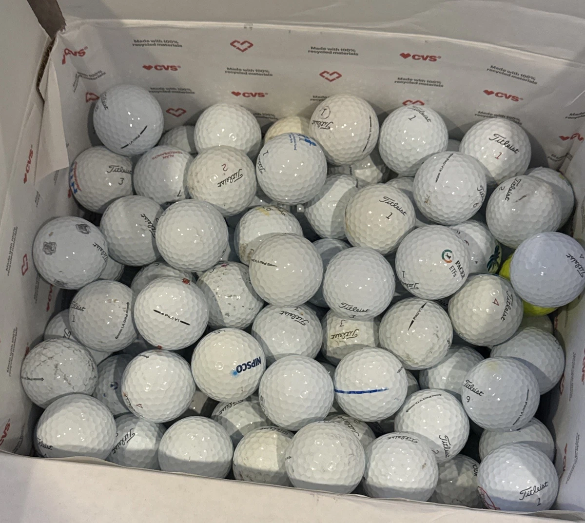 Titleist Pro V1 Usati Grado AAAAA, Palline Da Golf 2025, Confezione Speciale Natale