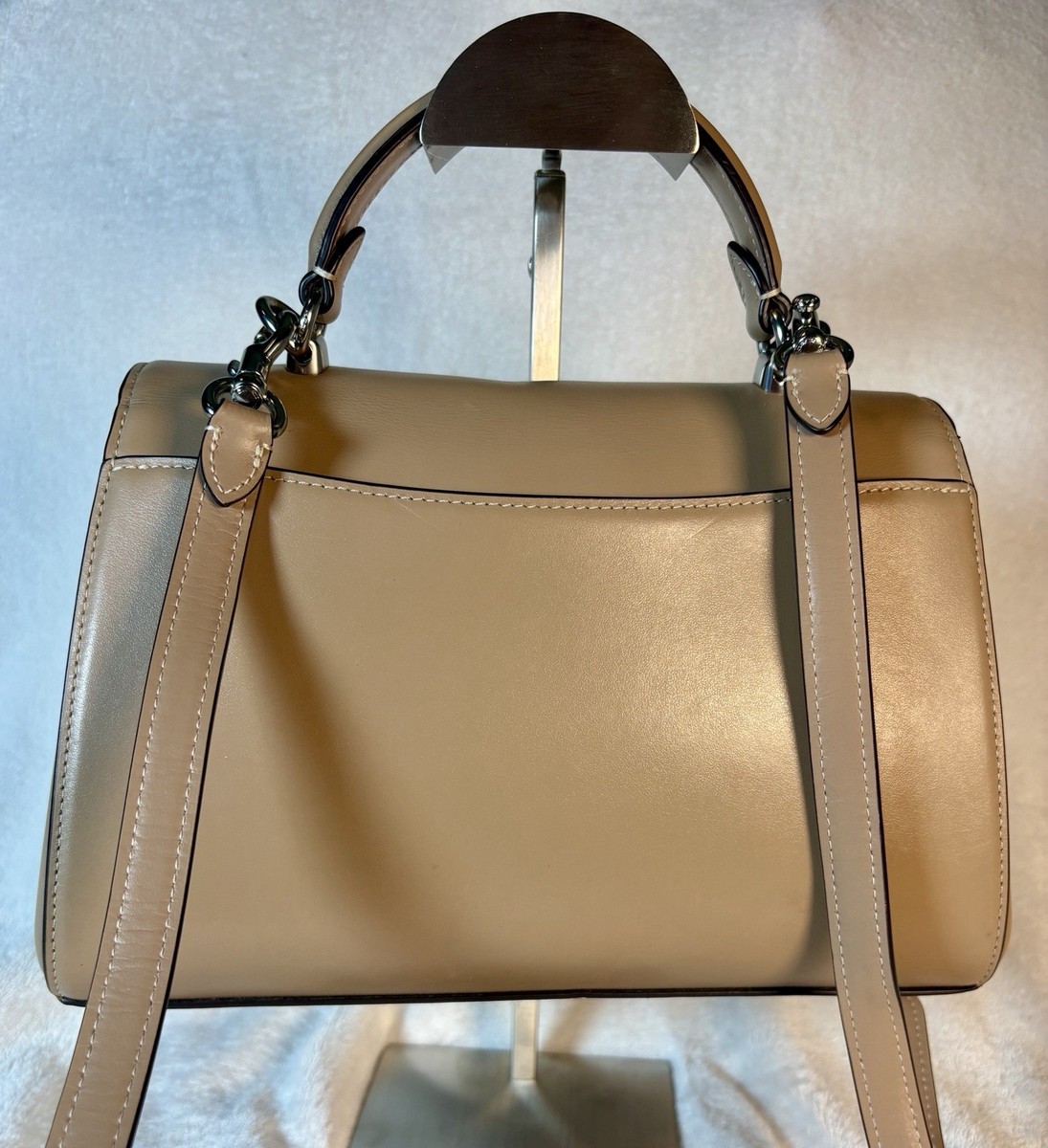 Coach Eliza Top Handle In Sand/Taupe View 4