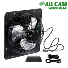 12 Inch Shutter Exhaust Fan W/ Speed Controller High Speed Wall Mounted 900CFM