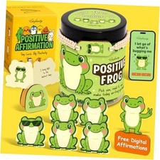 Emotional Support Frog Gifts For Women - Jar Of Daily Affirmation Positive Frog