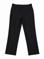 Alfani Women  s Black Dress Pants Straight Leg Flat Front Solid Regular