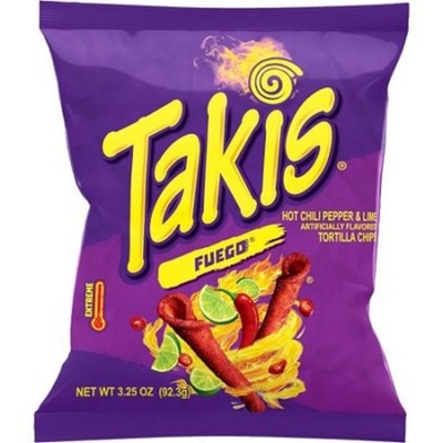 20x Takis Fuego Tortilla Chips Spicy Hot Chili Lime Snack Crunchy Bulk Lot 3.25o