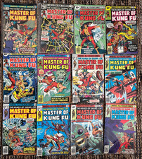 Shang-Chi: Master Of Kung-Fu. 12x 1970s Marvel Comic Lot