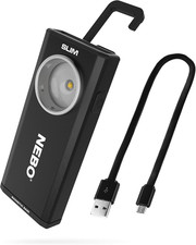 SLIM Pocket Flashlight  500 Lumens, Rechargeable Mini EDC Work Light, Magnetic