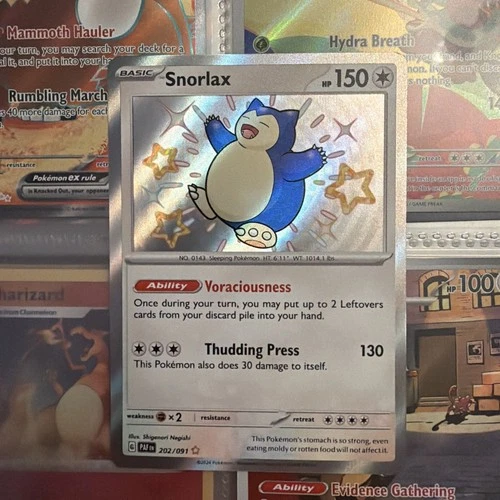 Pokémon TCG Snorlax 202/091 Shiny Holo Rare