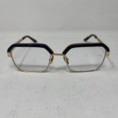Coco And Breezy CB ANALYZE 101 54-18-140 Blue Gold Eyeglasses SB26