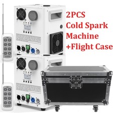 2PCS 1200W Cold Spark Machine Party Stage Sparkle DJ Party Show With Flight Case