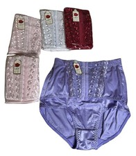 Lot Of 5 VTG Lacy Panty Brief Girdle Shape Wear High Waist Lace Size XL Colorful