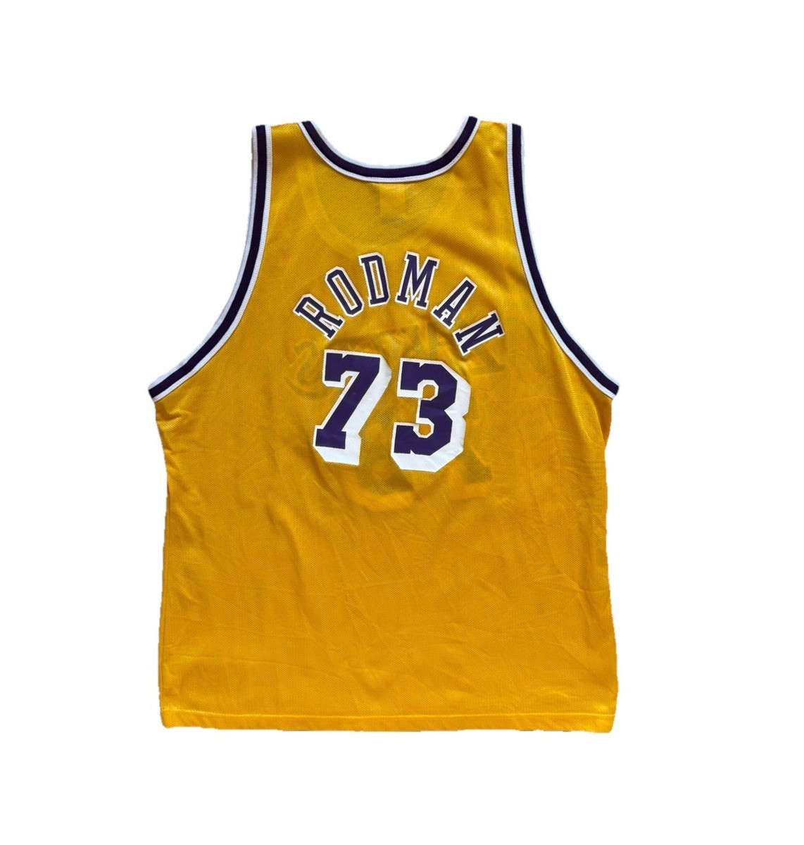 Vintage 90s Los Angeles Lakers Dennis Rodman Champion Jersey 48