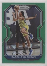 2021 Panini Prizm WNBA Green Prizm Isabelle Harrison #22 1m8