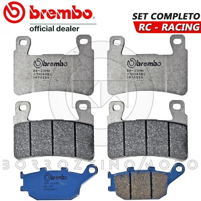 BREMBO BREMSBELAGSATZ VORNE + HINTEN FÜR HONDA CBR 600 F4 2000