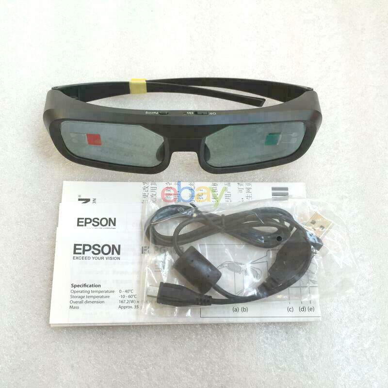 New Genuine ELPGS03 RF 3D Glasses For Epson Projector With