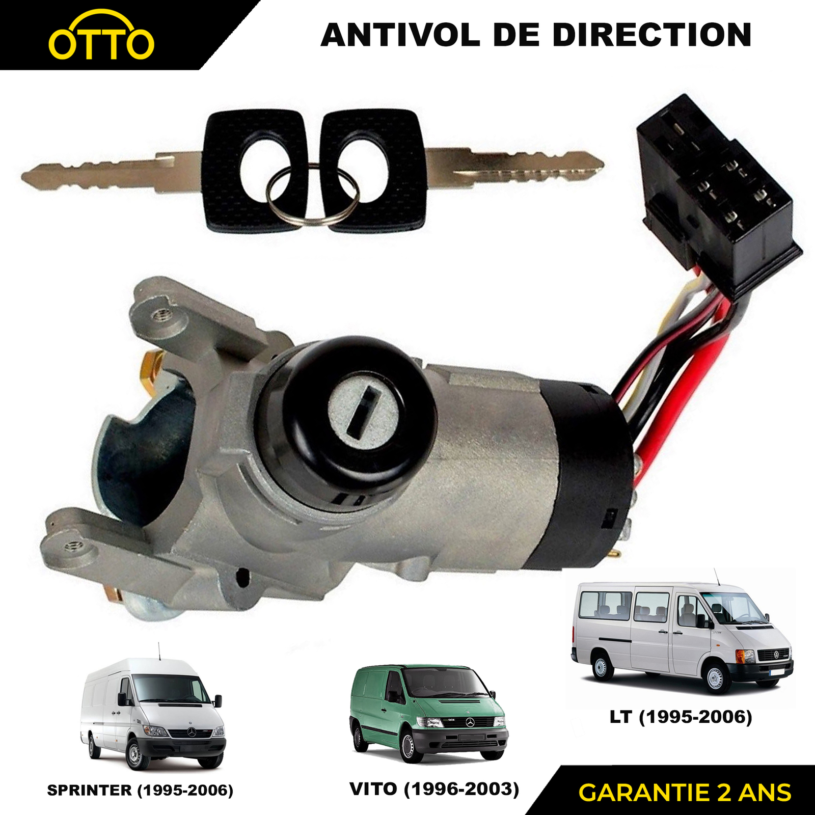Neiman antivol de colonne de direction VW LT 1995-2006 remplace 2D0419959