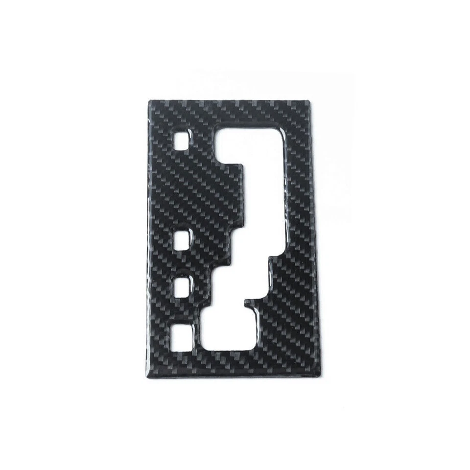 Cubierta de moldura de marco de panel de cambio de marchas de consola de fibra de carbono para Chrysler 300 2005-07 Foto 3 de 4