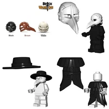 Custom Plague Doctor Accessories for Minifigures -Pick Part & Color NEW