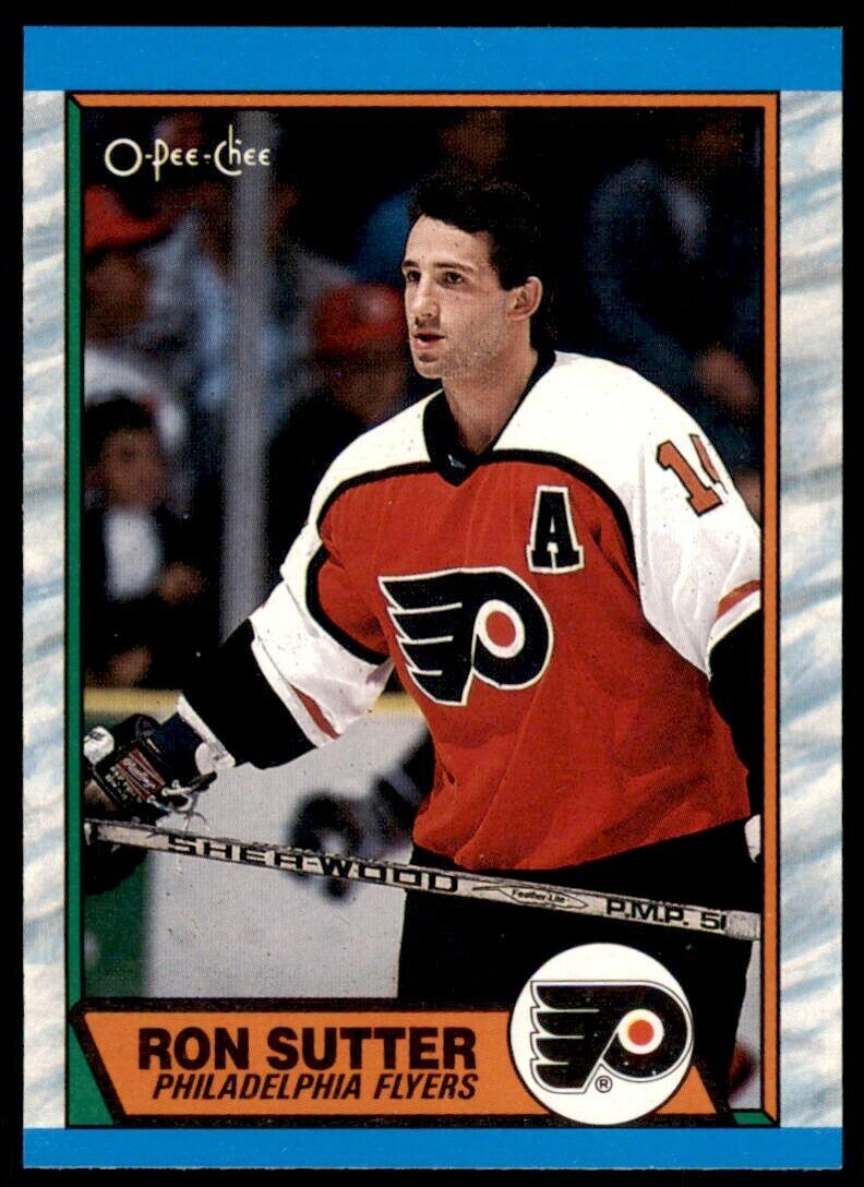 1989-90 O-Pee-Chee Ron Sutter . Philadelphia Flyers #173