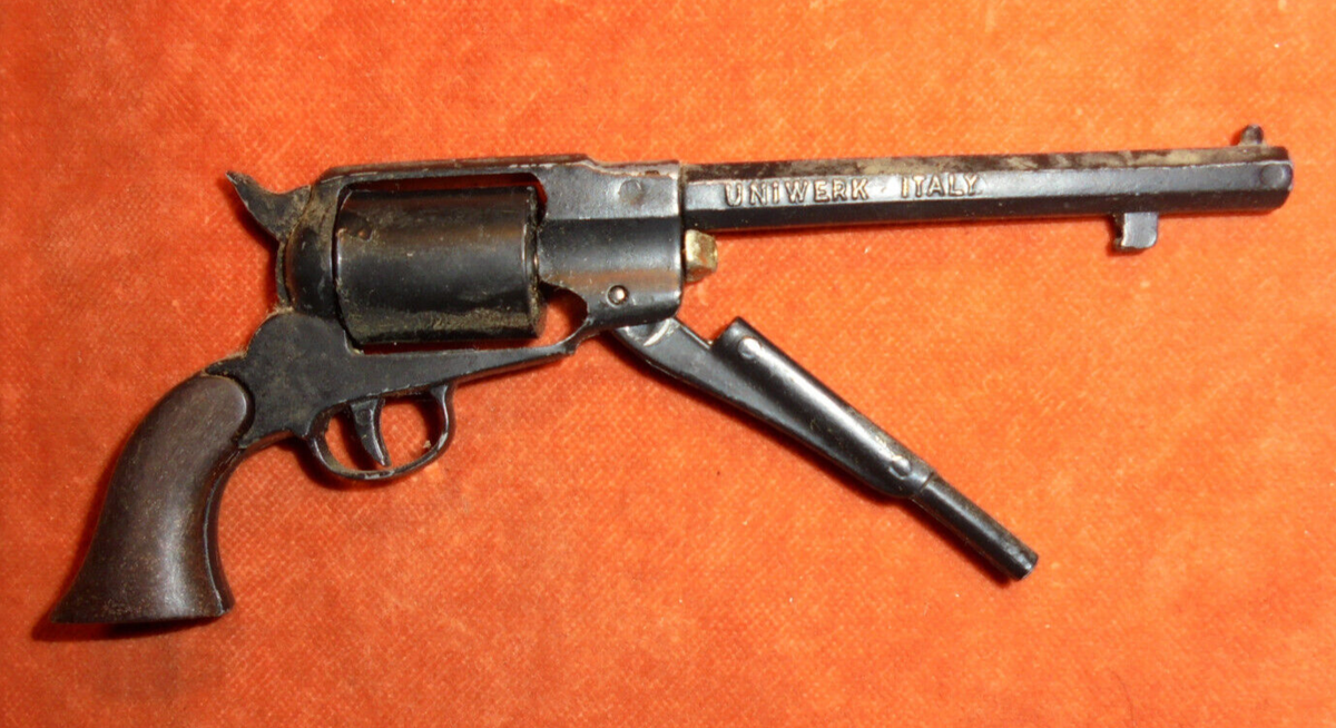 Miniature 13 cm Lg Pistolet MAN UNIWERK ITALY Partie mobile TYPO