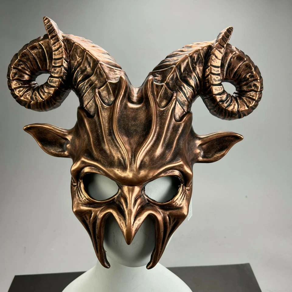 Demon Ram God Ancient Greek Beast Satan Spirit Men Ball Party Masquerade mask - Image 2 of 4