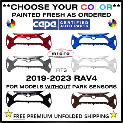 NEW CAPA FRONT BUMPER FOR 2019-2023 RAV4 PAINTED *CHOOSE YOUR COLOR ...