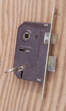 Vintage old & Antique Style Metal Working Motice Lock With Key 
