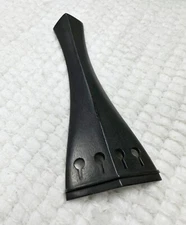 Quality Natural Ebony Violin Tailpiece With One Tail Gut - 3/4 Size US Seller