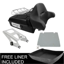 Chopped Trunk Plate Backrest Mount Rack Fit For Harley Touring 2014-2025 2024