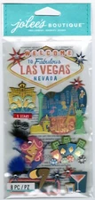 LAS VEGAS Showgirls New Pack Jolee's Boutique Scrapbook Dimensional Stickers!