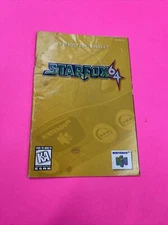 Nintendo N64 Starfox Game Instruction Booklet