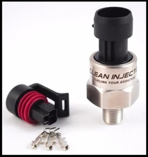 150PSI Stainless Fuel Oil MAP AIR Pressure Sensor Sender Connector 1/8" NPT NEW