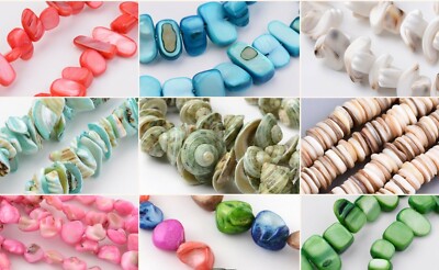 Muschel Perlen Natural Sea Shell Heishi Tiger Chips Beads