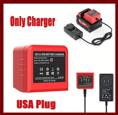 Protable Charger For Milwaukee 18V Lithium-Ion 18V Extended Capacity Battery USA
