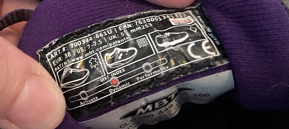 MBT Walking Toning Shoes Women US sz 7-7.5 Athletic Dynamic - Image 4 of 4