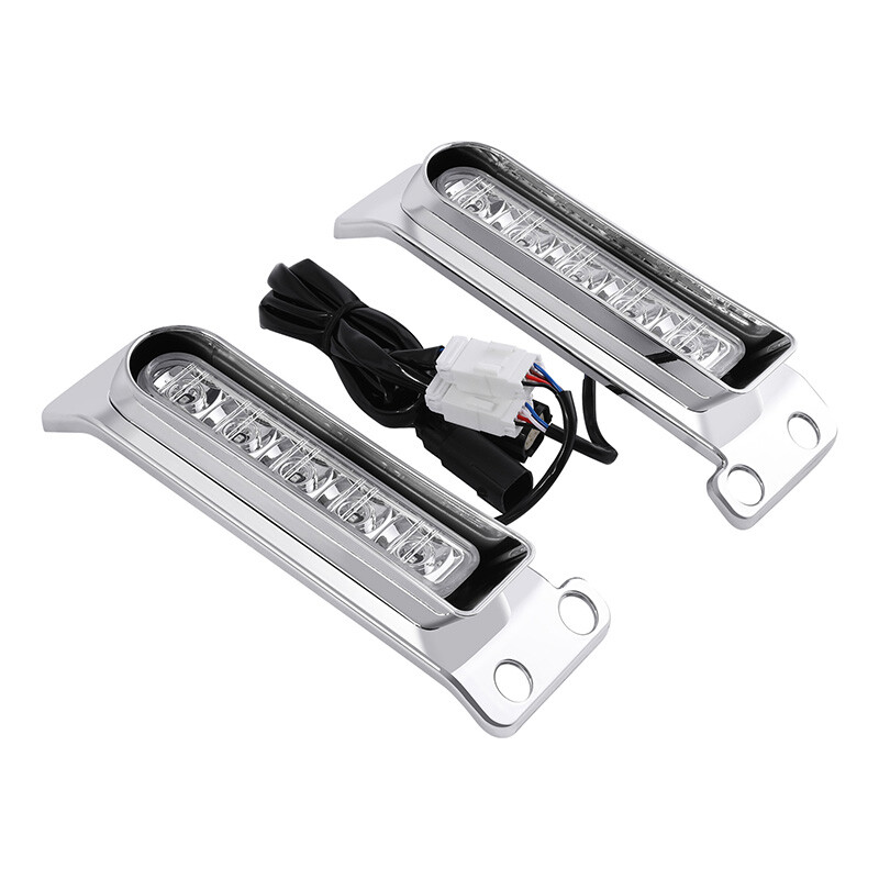 Black LED Saddlebag Support Light Inserts – For Harley Road Glide / Electra Glide 2014-2023