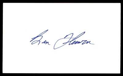 Ben Flowers Baseball Signed Index Card Auto Autograph (no COA) *e1
