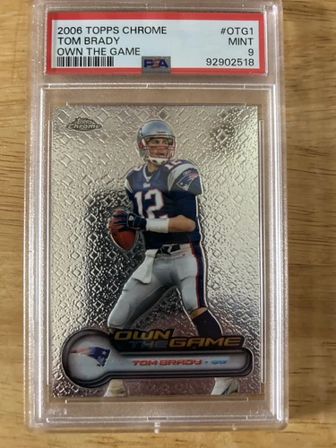 TOM BRADY 2006 Topps Chrome Own The Game - PSA 9 MINT Patriots #OTG1