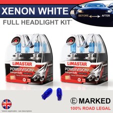 3 Series E46 98-05 Xenon White Upgrade Kit Headlight Dipped High Bulbs 6000k
