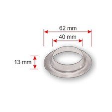 100 Rivetti Tubolari Ottone WedDecor | 9mm Argento Per Pelle, Jeans E Fai Da Te