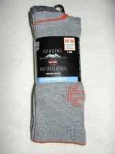 Womens 2 Pair Harley-Davidson Riding Socks - Shoe Size 6-9 - New
