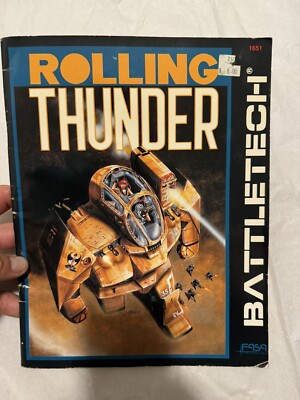 Battletech Rolling Thunder 1988 FASA PB Manual Book Module 1651