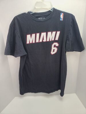 LeBron James Miami Heat 6 Tshirt The Go-To Tee Boys Large Adidas NBA 100% Cotton