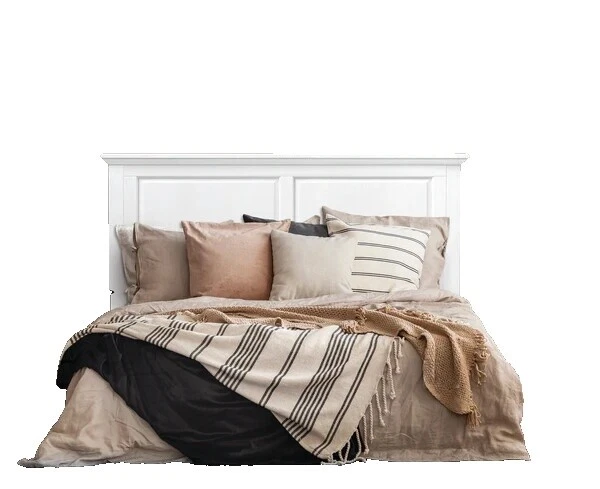 White White Bed Headboards