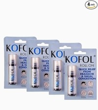 Charak Kofol Roll On For Headache Nasal Congestion Cold  Cough 10ml Pack Of 4 